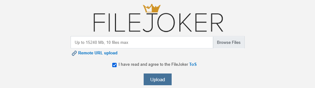 Strona logowania Filejoker