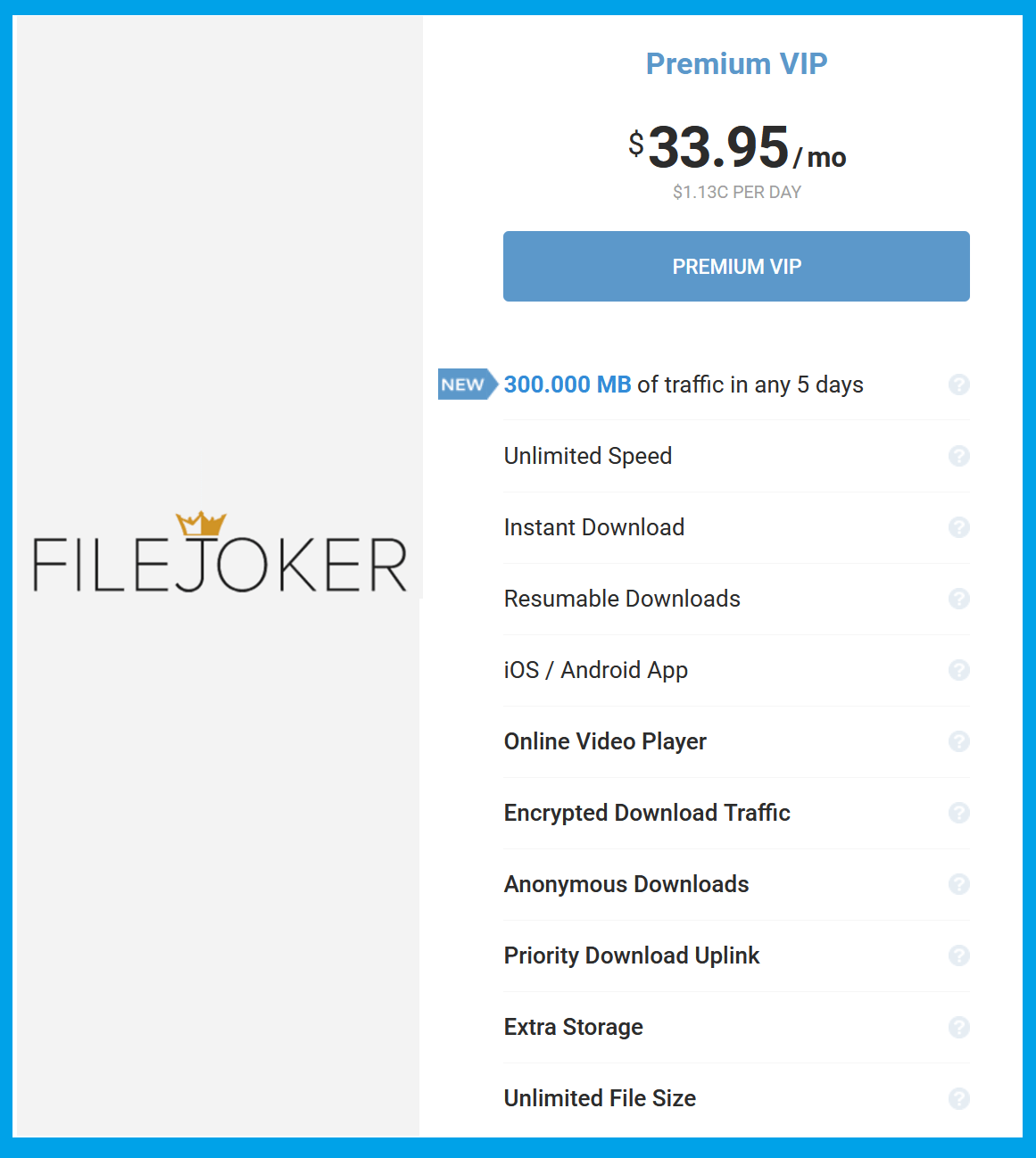 Filejoker premium vip
