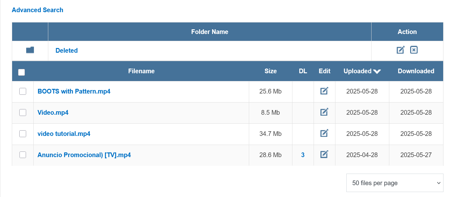Filejoker file manager interface, if available, showing folders or sharing options